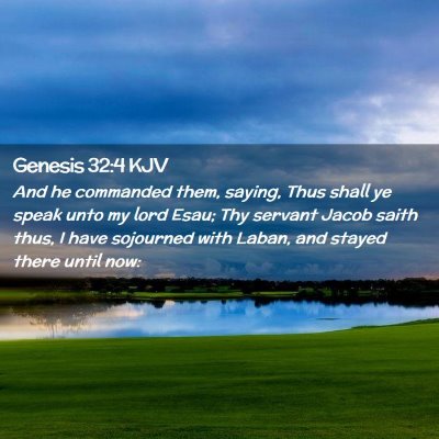 Genesis 32:4 KJV Free Bible Images