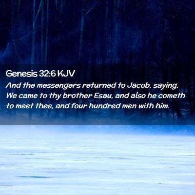 Genesis 32:6 KJV Free Bible Images