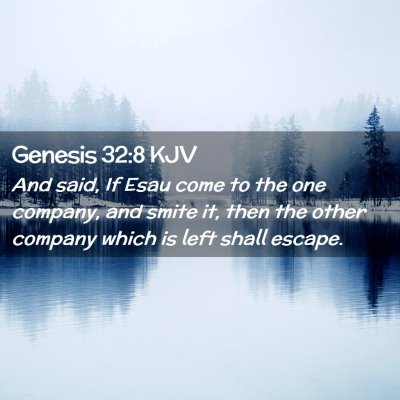 Genesis 32:8 KJV Free Bible Images