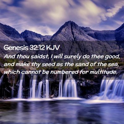 Genesis 32:12 KJV Free Bible Images