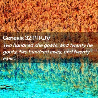 Genesis 32:14 KJV Free Bible Images