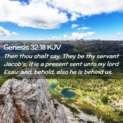 Genesis 32:18 KJV Free Bible Images