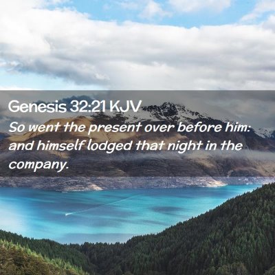 Genesis 32:21 KJV Free Bible Images