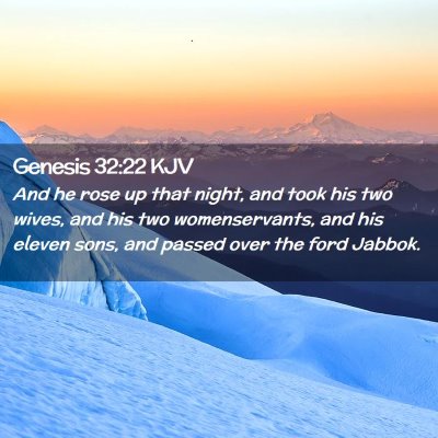 Genesis 32:22 KJV Free Bible Images