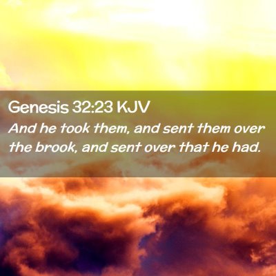 Genesis 32:23 KJV Free Bible Images