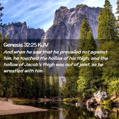 Genesis 32:25 KJV Free Bible Images