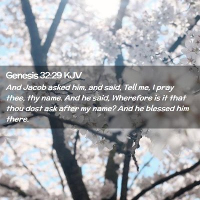 Genesis 32:29 KJV Free Bible Images