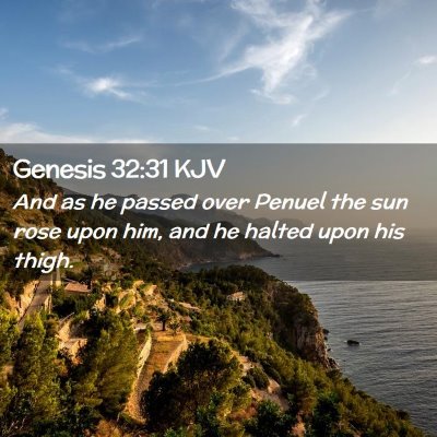 Genesis 32:31 KJV Free Bible Images