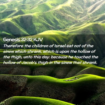 Genesis 32:32 KJV Free Bible Images