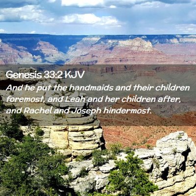 Genesis 33:2 KJV Free Bible Images