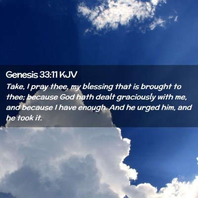 Genesis 33:11 KJV Free Bible Images