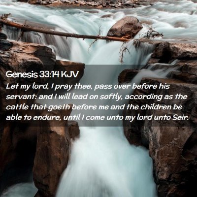 Genesis 33:14 KJV Free Bible Images