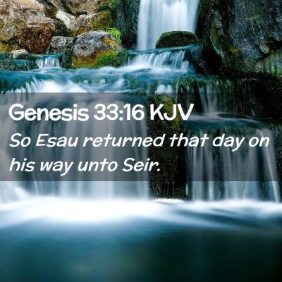 Genesis 33:16 KJV Free Bible Images