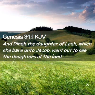 Genesis 34:1 KJV Free Bible Images