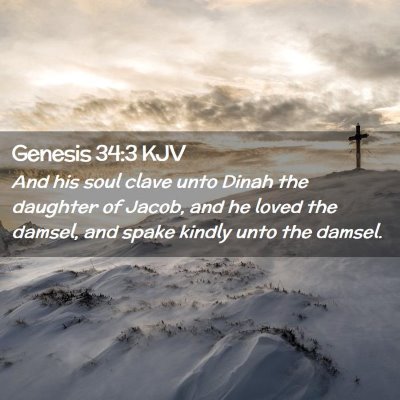 Genesis 34:3 KJV Free Bible Images