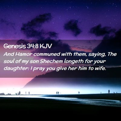 Genesis 34:8 KJV Free Bible Images