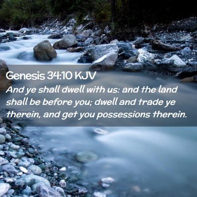 Genesis 34:10 KJV Free Bible Images