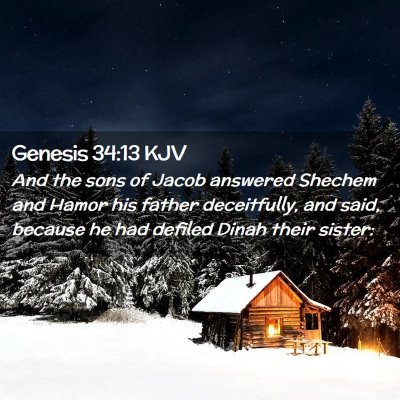 Genesis 34:13 KJV Free Bible Images