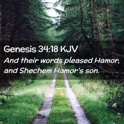 Genesis 34:18 KJV Free Bible Images