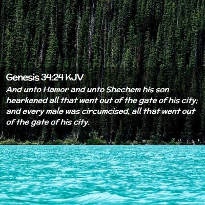 Genesis 34:24 KJV Free Bible Images