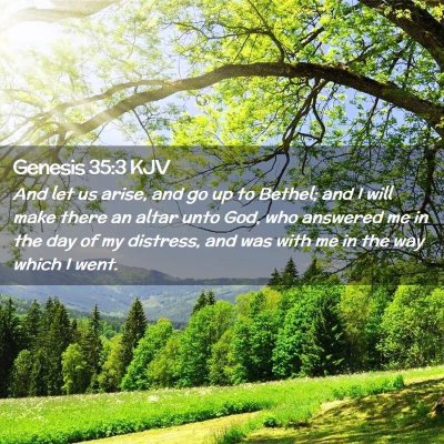 Genesis 35:3 KJV Free Bible Images