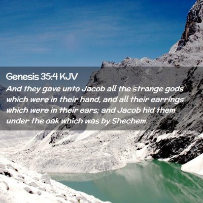 Genesis 35:4 KJV Free Bible Images