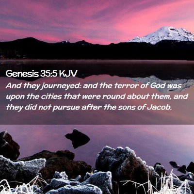 Genesis 35:5 KJV Free Bible Images