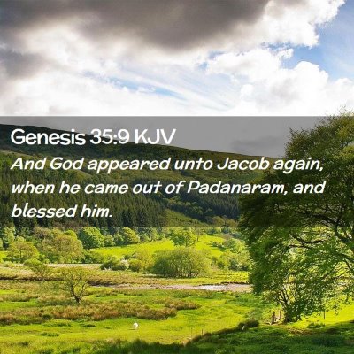 Genesis 35:9 KJV Free Bible Images