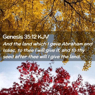 Genesis 35:12 KJV Free Bible Images