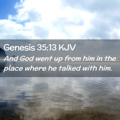 Genesis 35:13 KJV Free Bible Images