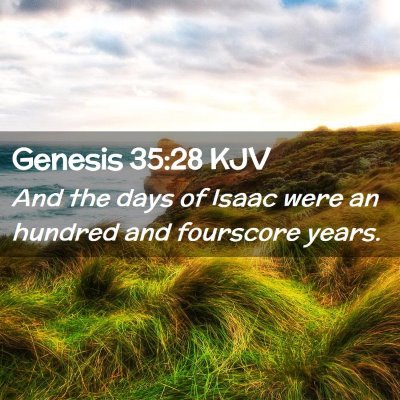 Genesis 35:28 KJV Free Bible Images