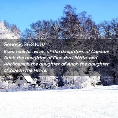 Genesis 36:2 KJV Free Bible Images