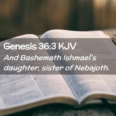 Genesis 36:3 KJV Free Bible Images