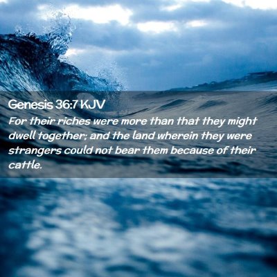 Genesis 36:7 KJV Free Bible Images