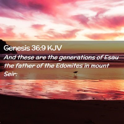 Genesis 36:9 KJV Free Bible Images