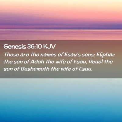 Genesis 36:10 KJV Free Bible Images