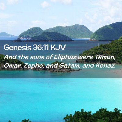 Genesis 36:11 KJV Free Bible Images