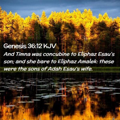 Genesis 36:12 KJV Free Bible Images