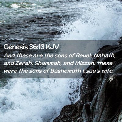 Genesis 36:13 KJV Free Bible Images