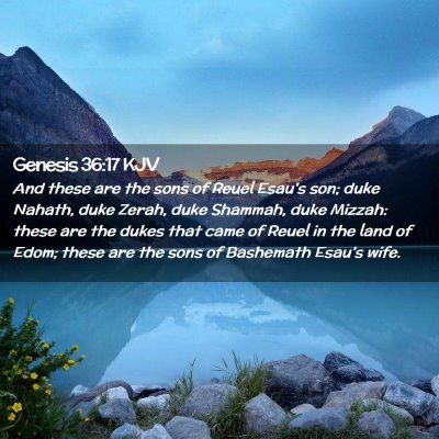 Genesis 36:17 KJV Free Bible Images