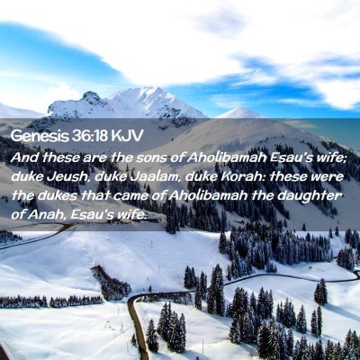 Genesis 36:18 KJV Free Bible Images