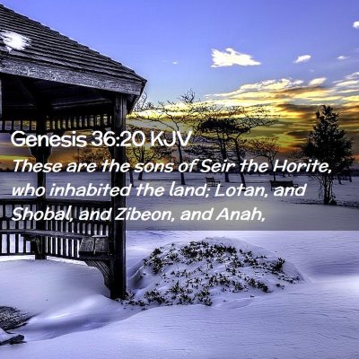 Genesis 36:20 KJV Free Bible Images