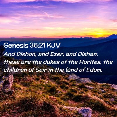 Genesis 36:21 KJV Free Bible Images