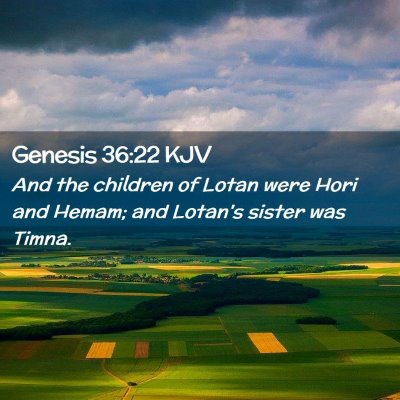 Genesis 36:22 KJV Free Bible Images