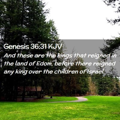 Genesis 36:31 KJV Free Bible Images