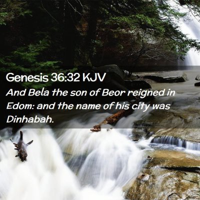 Genesis 36:32 KJV Free Bible Images