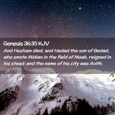 Genesis 36:35 KJV Free Bible Images