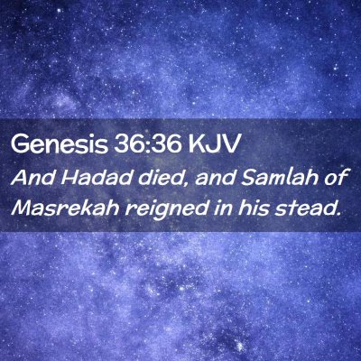 Genesis 36:36 KJV Free Bible Images