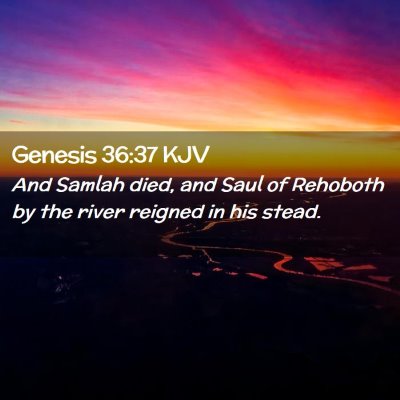 Genesis 36:37 KJV Free Bible Images