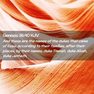 Genesis 36:40 KJV Free Bible Images